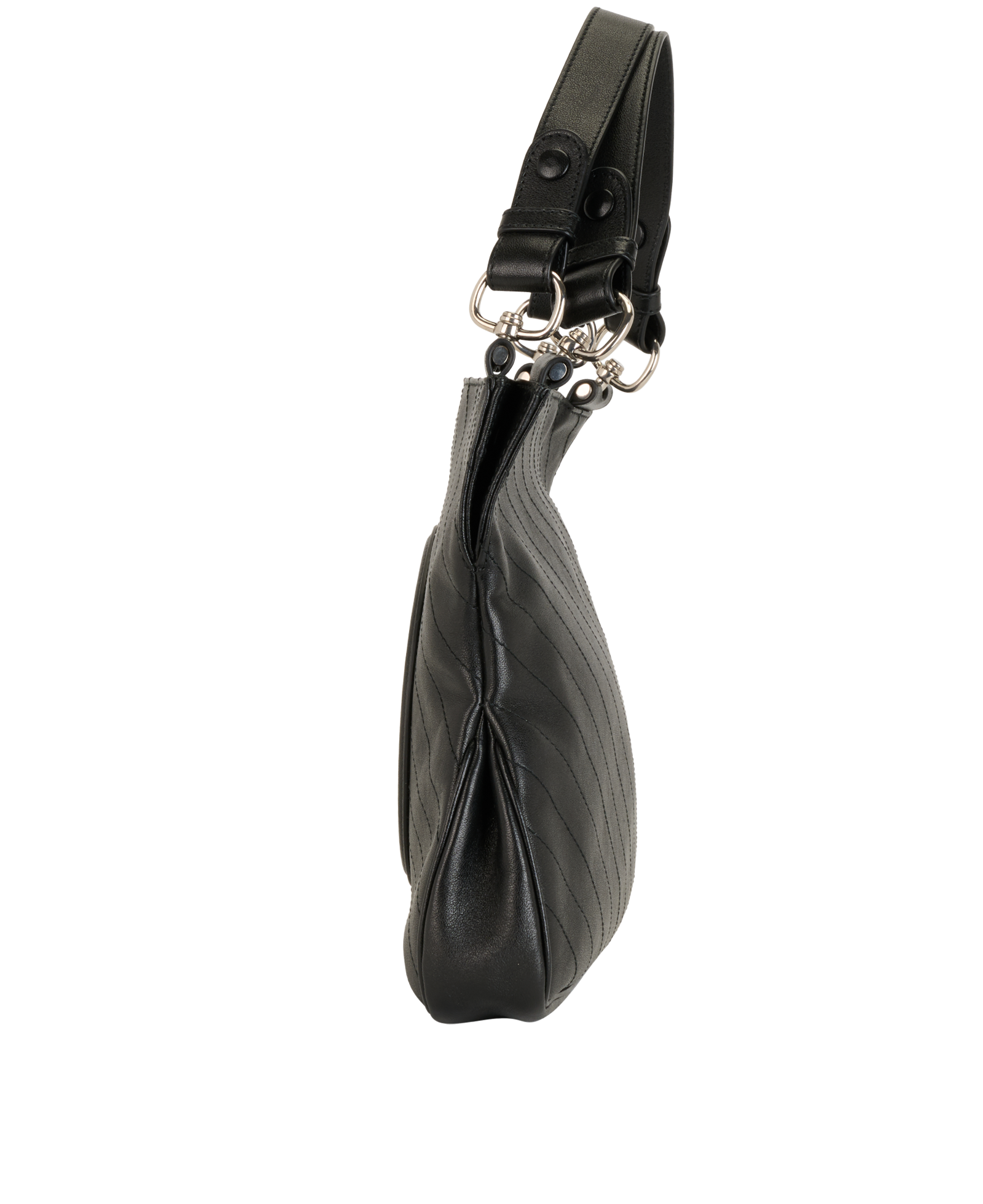 Blondie Tote, &pound;595, Handbags, Black, Leather, Bottom view